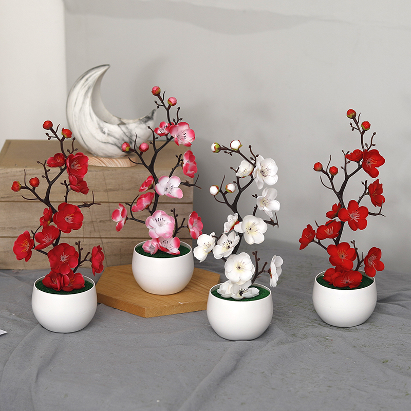 Bonsai Garden For Home - Fausses Branches de pin PE vertes