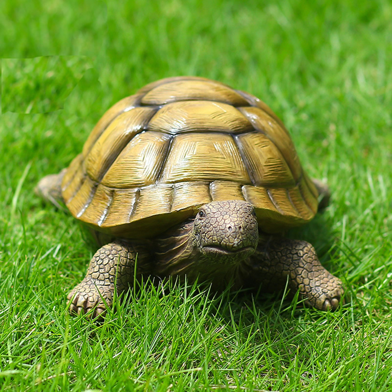 Bonsai Garden For Home - Tortue décorative en résine mignonne, tortue