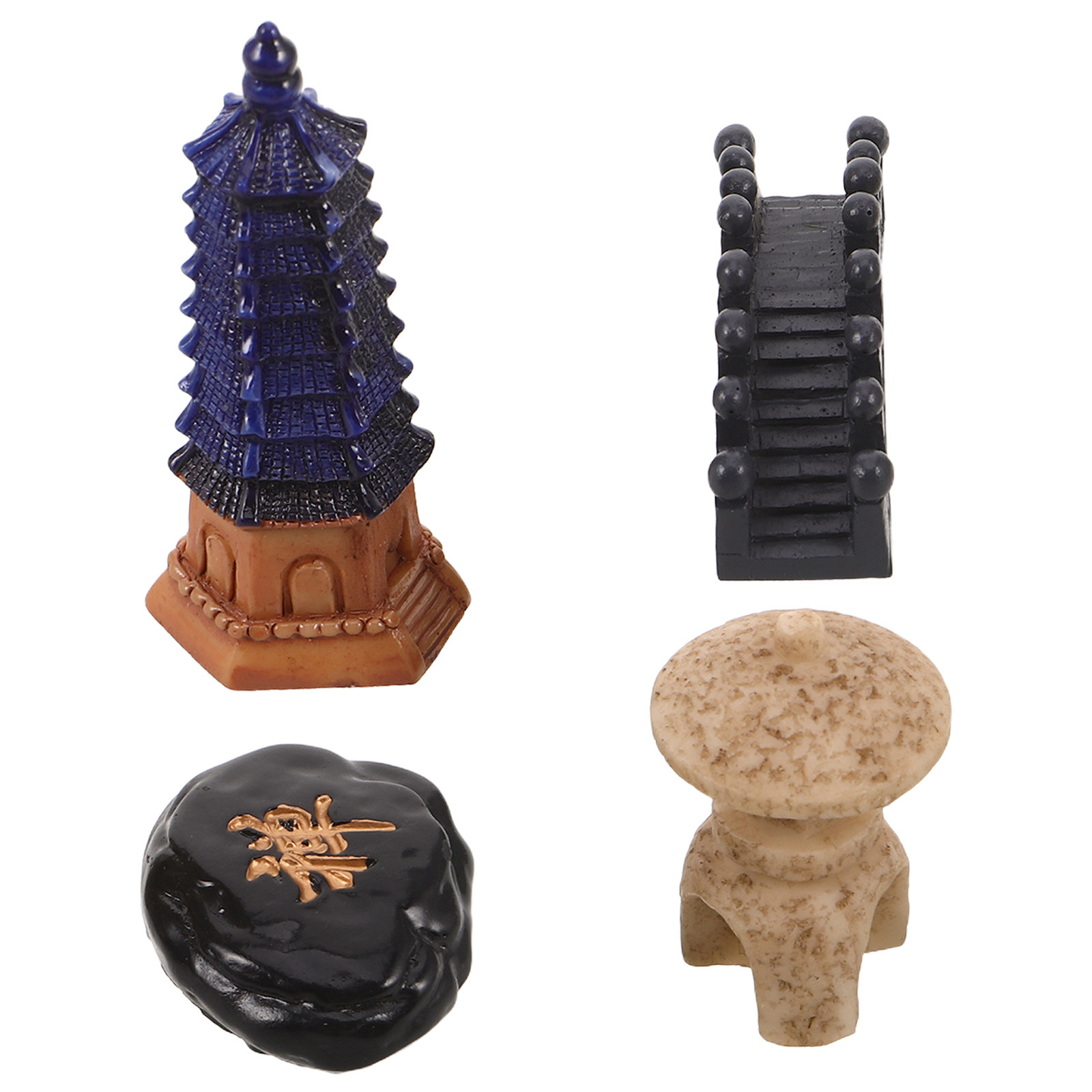 Ensemble de 4 mini statues de  - Bonsai Garden For Desk avis et prix