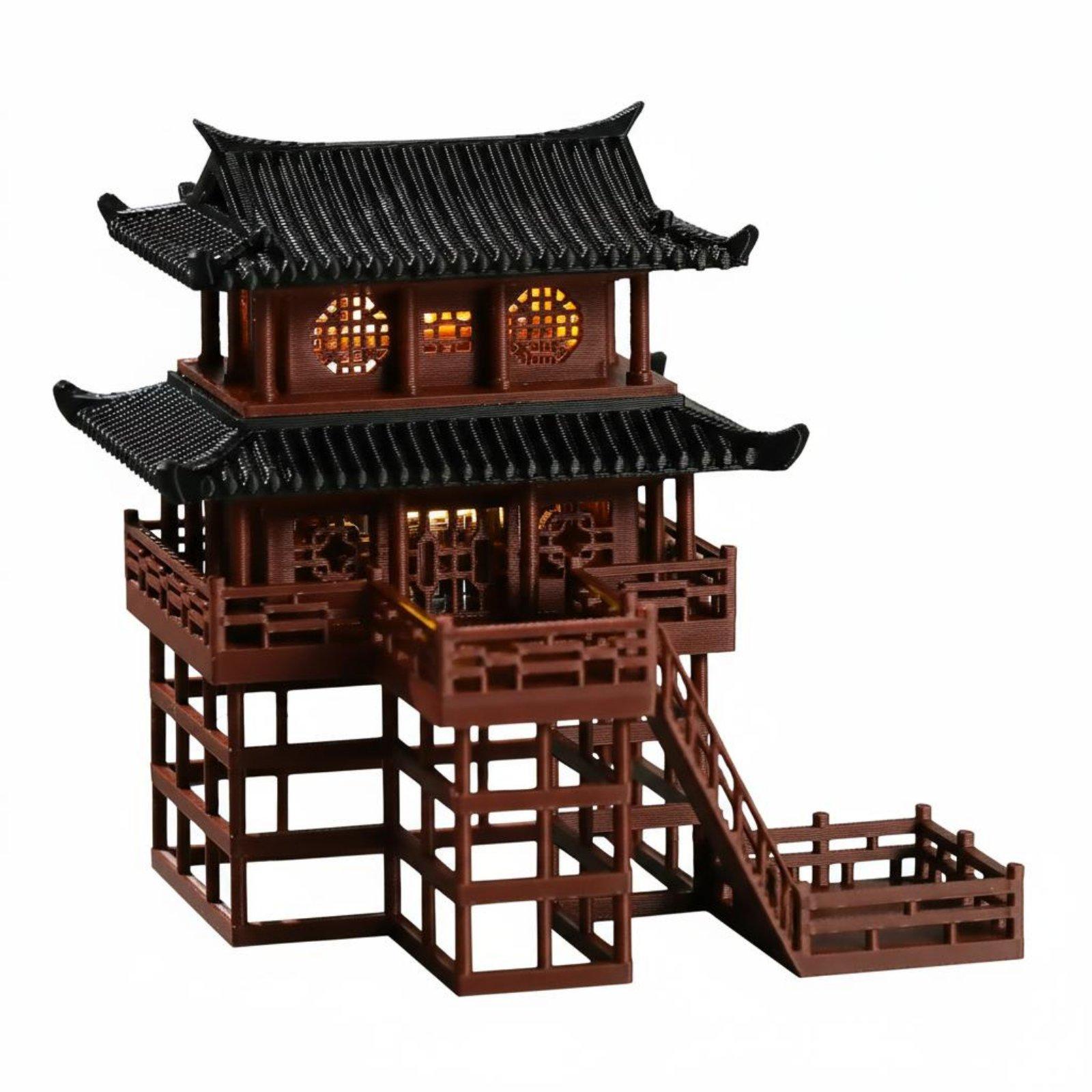 Mini-pagode en plastique pour  - Bonsai Garden For Home avis et prix